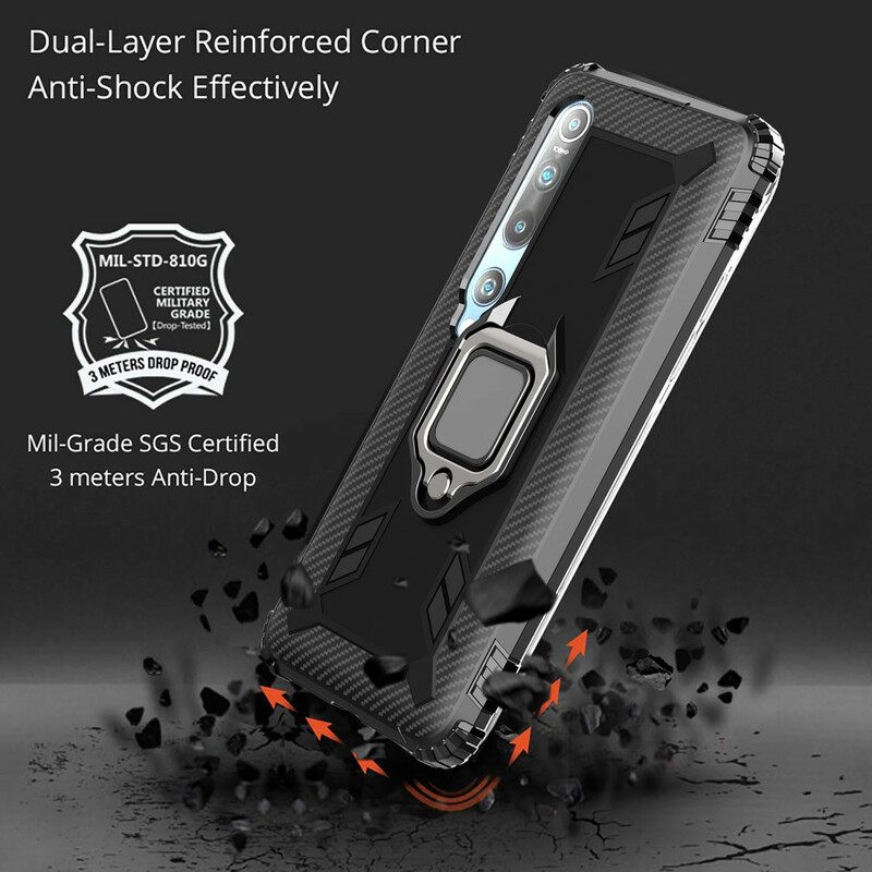 Kuori Xiaomi Mi 10 / 10 Pro Rengas Ja Hiilikuitu