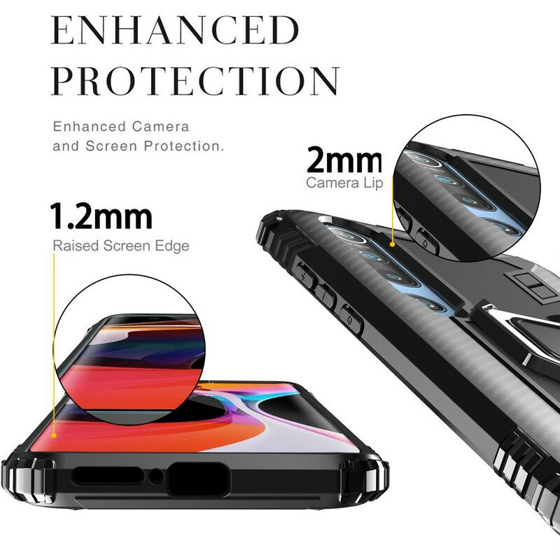 Kuori Xiaomi Mi 10 / 10 Pro Rengas Ja Hiilikuitu