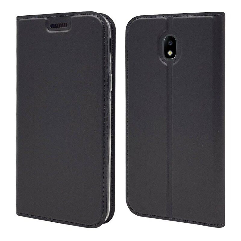 Puhelinkuoret Samsung Galaxy J3 2017 Kotelot Flip Premium Nahkaefekti