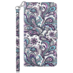Kotelot Samsung Galaxy S24 5g Paisley-kuvio Hihnalla Suojakuori