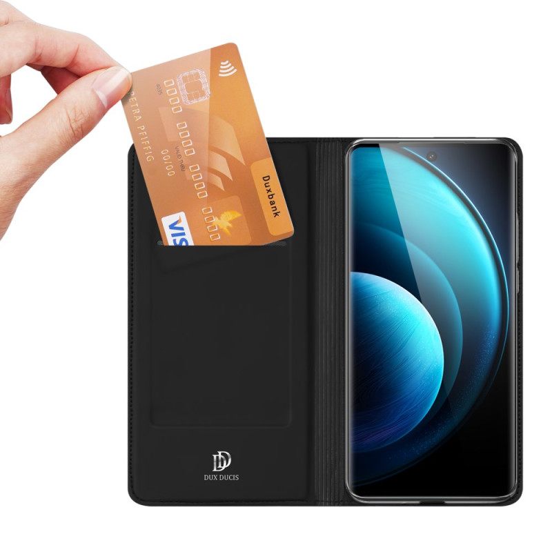 Nahkakotelo Vivo X100 Pro Skin Pro -sarja Dux Ducis Suojakuori