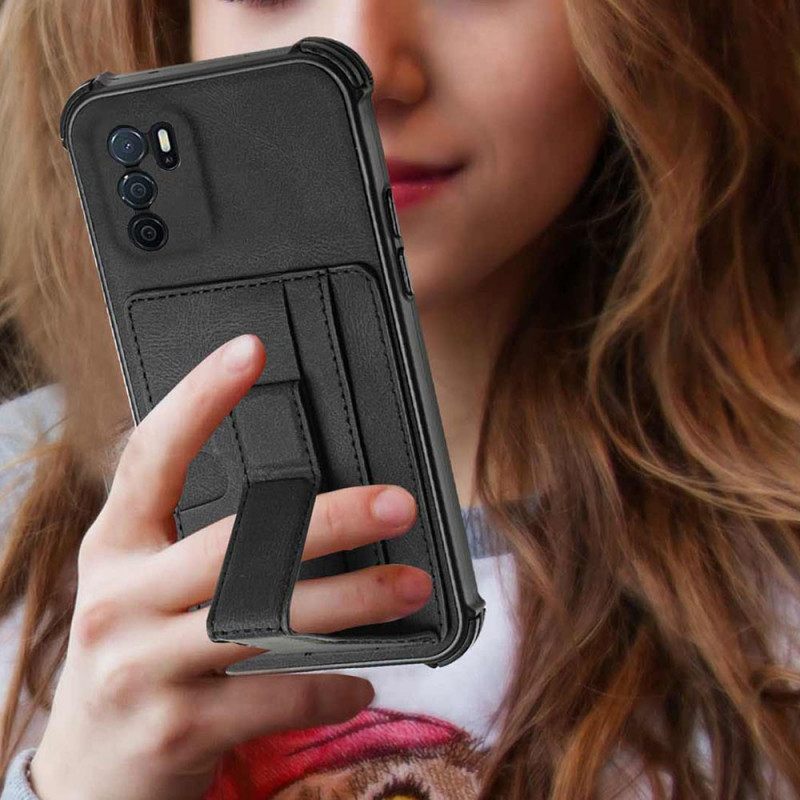 Kuori Oppo A16 / A16s Nahkapidike Ja Korttipidike