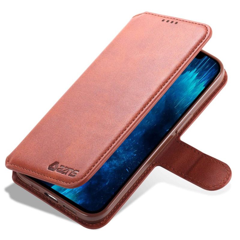 Flip Case iPhone 14 Pro Max Azns Keinonahkaa