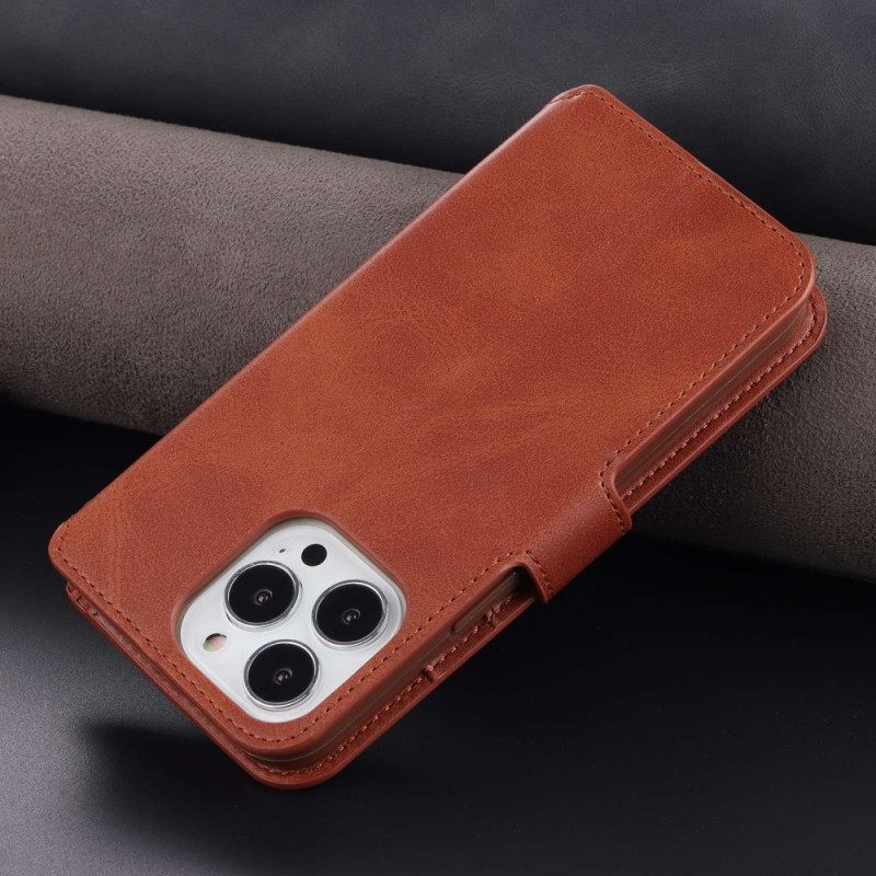 Flip Case iPhone 14 Pro Max Azns Keinonahkaa
