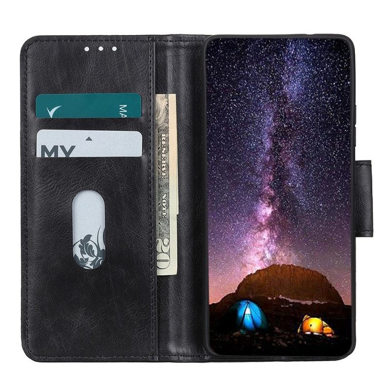 Flip Case iPhone 14 Pro Max Tyylinen Nahkainen Lukko Käännettävä