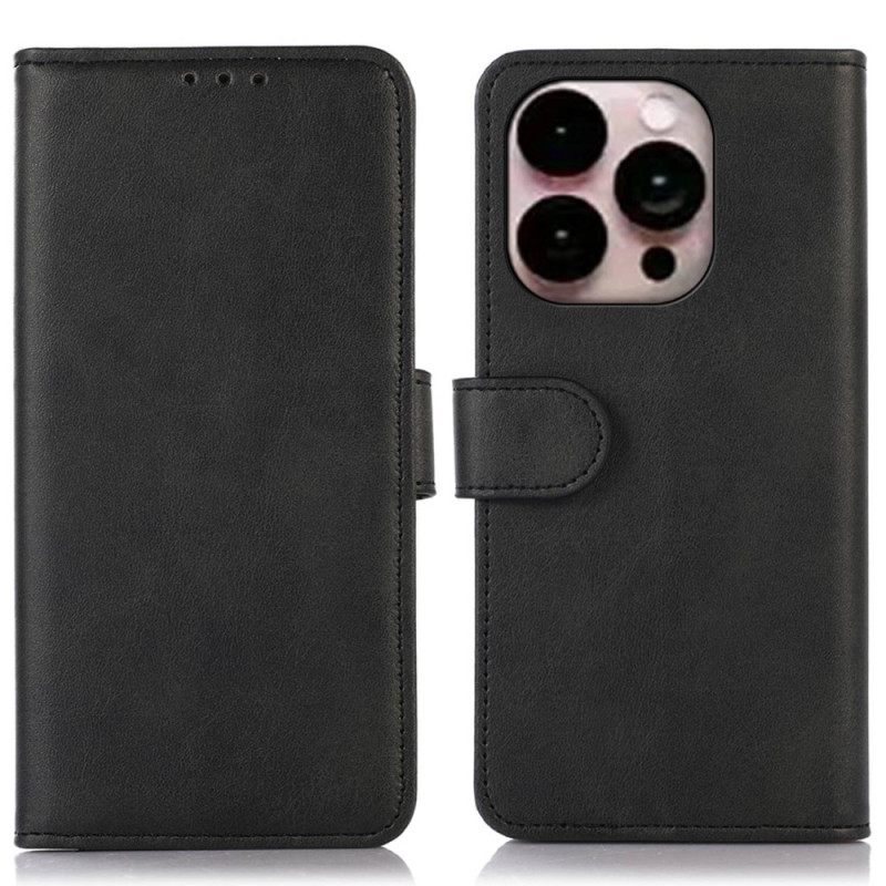 Kotelot iPhone 14 Pro Max Matta Keinonahkaa