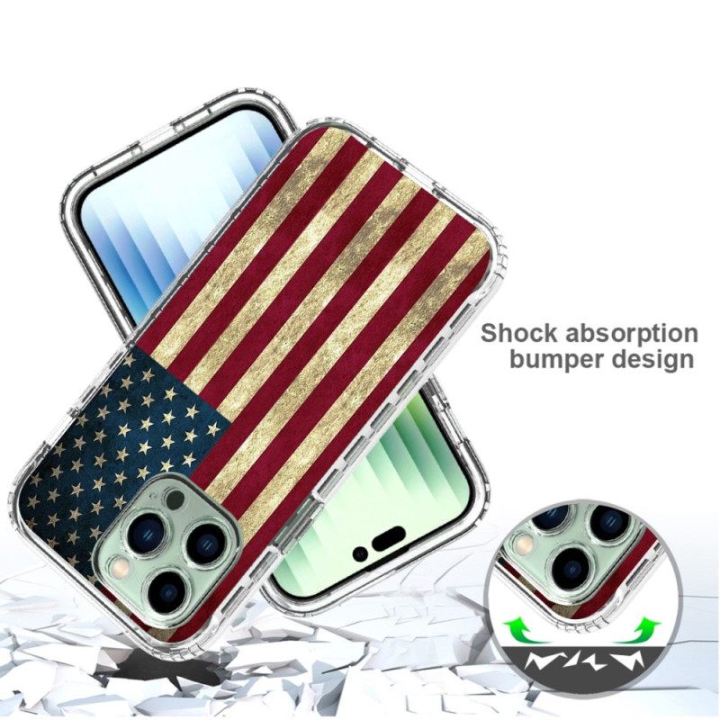 Kuori iPhone 14 Pro Max Enhanced American Flag