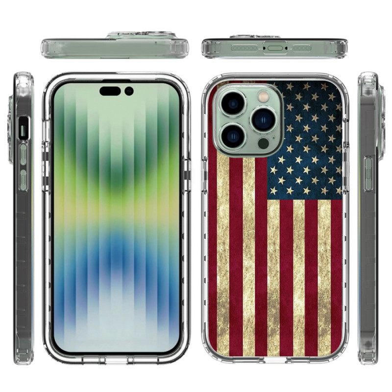 Kuori iPhone 14 Pro Max Enhanced American Flag