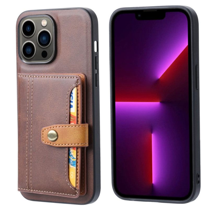 Kuori iPhone 14 Pro Max Korttipidikkeen Hihnapidike