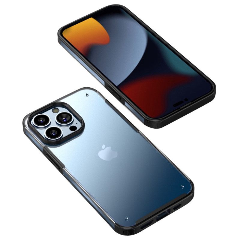 Kuori iPhone 14 Pro Max Läpikuultavat Silikonireunat