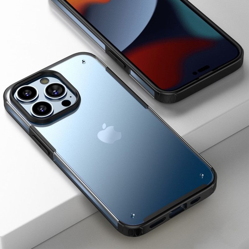 Kuori iPhone 14 Pro Max Läpikuultavat Silikonireunat