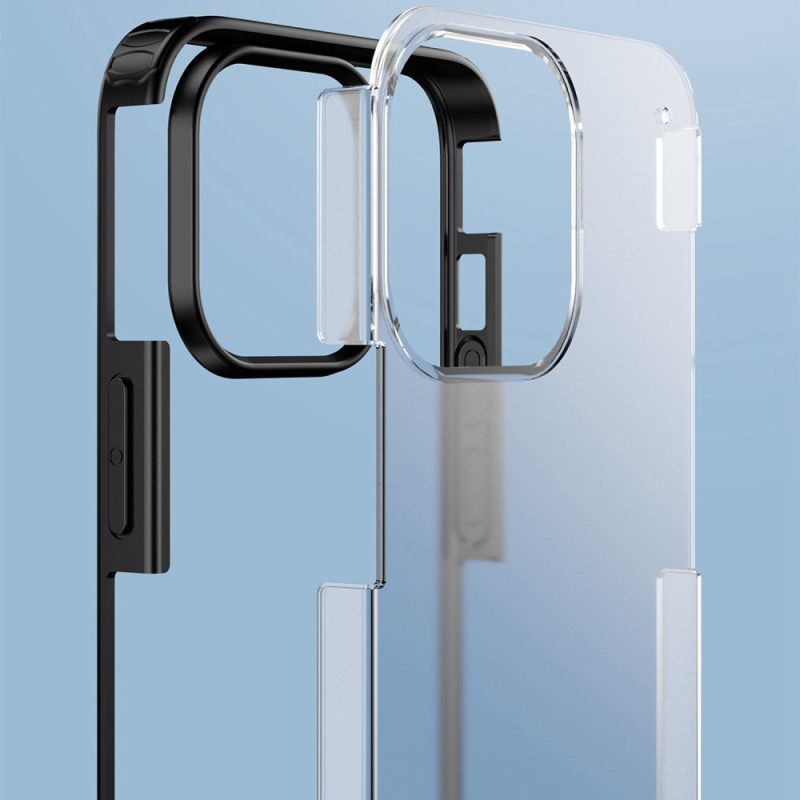 Kuori iPhone 14 Pro Max Läpikuultavat Silikonireunat