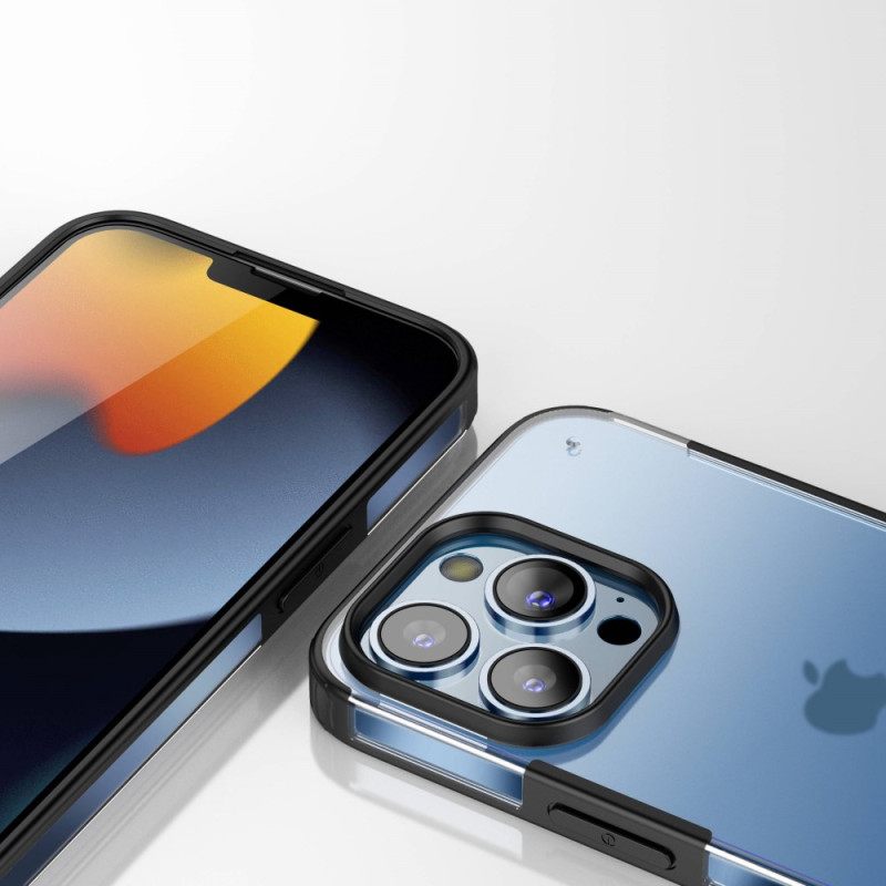 Kuori iPhone 14 Pro Max Läpikuultavat Silikonireunat