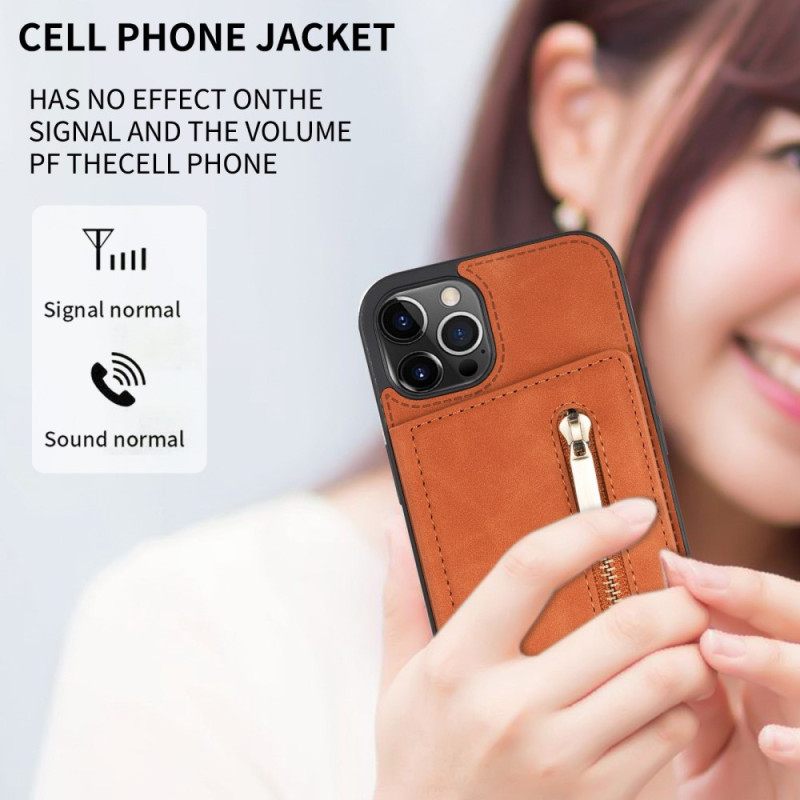 Kuori iPhone 14 Pro Max Lompakkokotelo Hands-free Tukilompakko