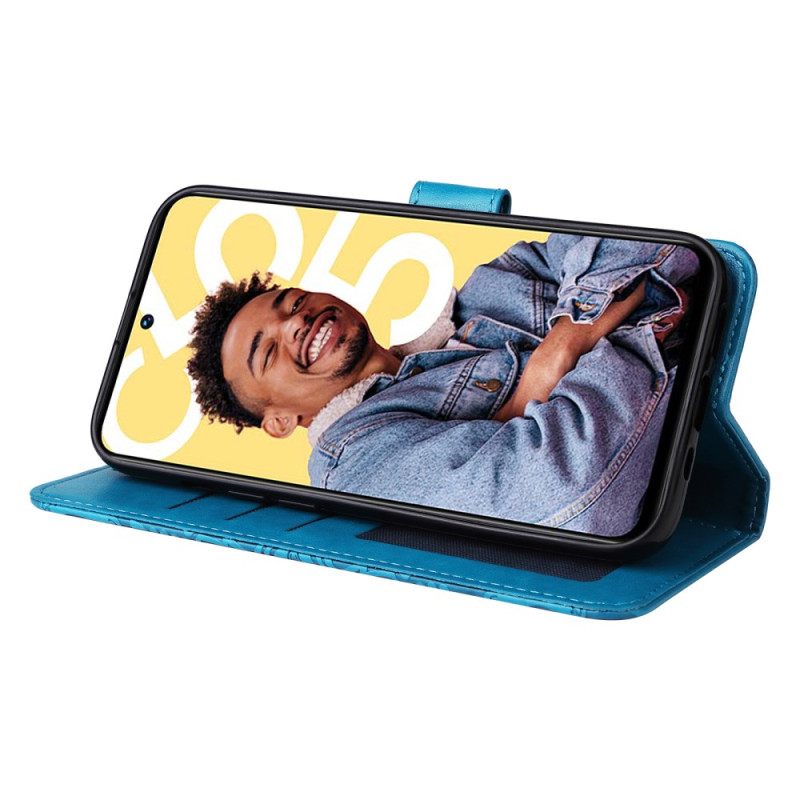 Kotelot Realme C55 Auringonkukkakuvioinen Ranneke