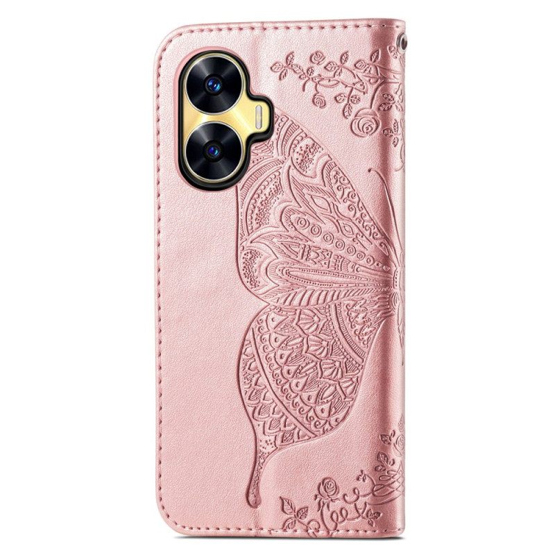 Kotelot Realme C55 Barokkityylinen Perhosranneke