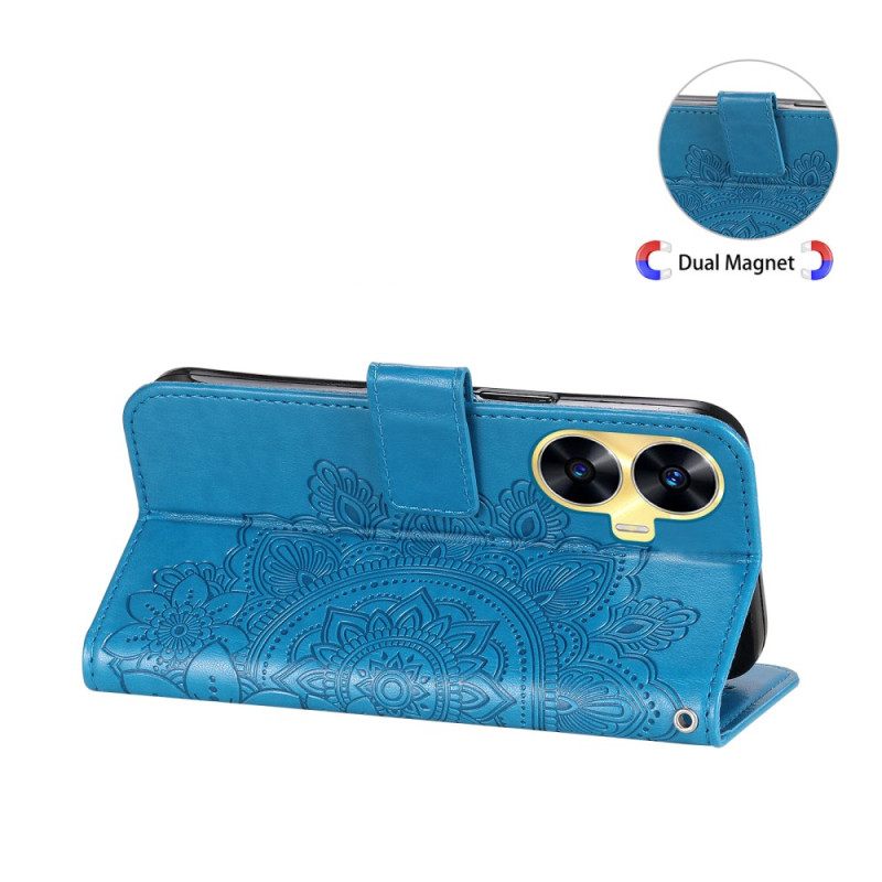 Kotelot Realme C55 Kukkakuvioinen Ranneke