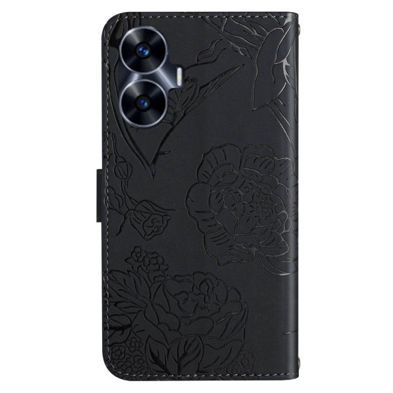 Kotelot Realme C55 Perhoskuvioinen Olkahihna