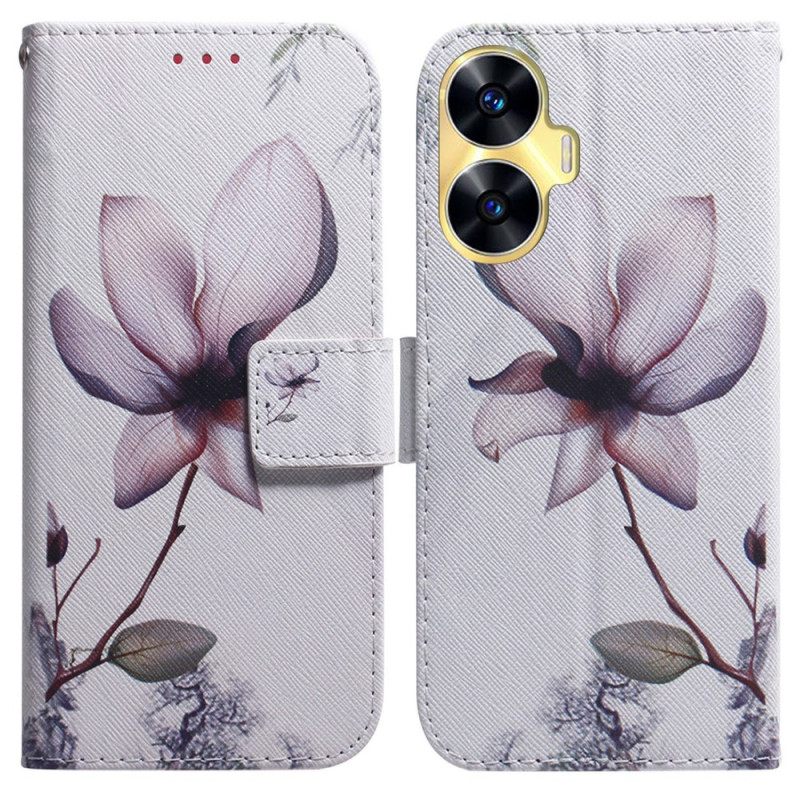 Kotelot Realme C55 Vaaleanpunainen Kukka