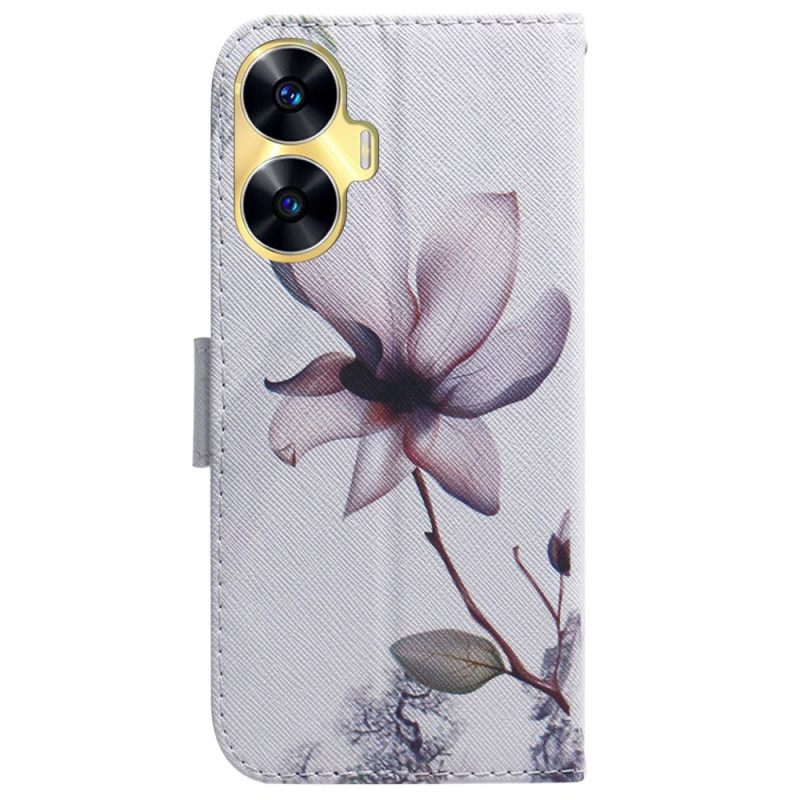 Kotelot Realme C55 Vaaleanpunainen Kukka