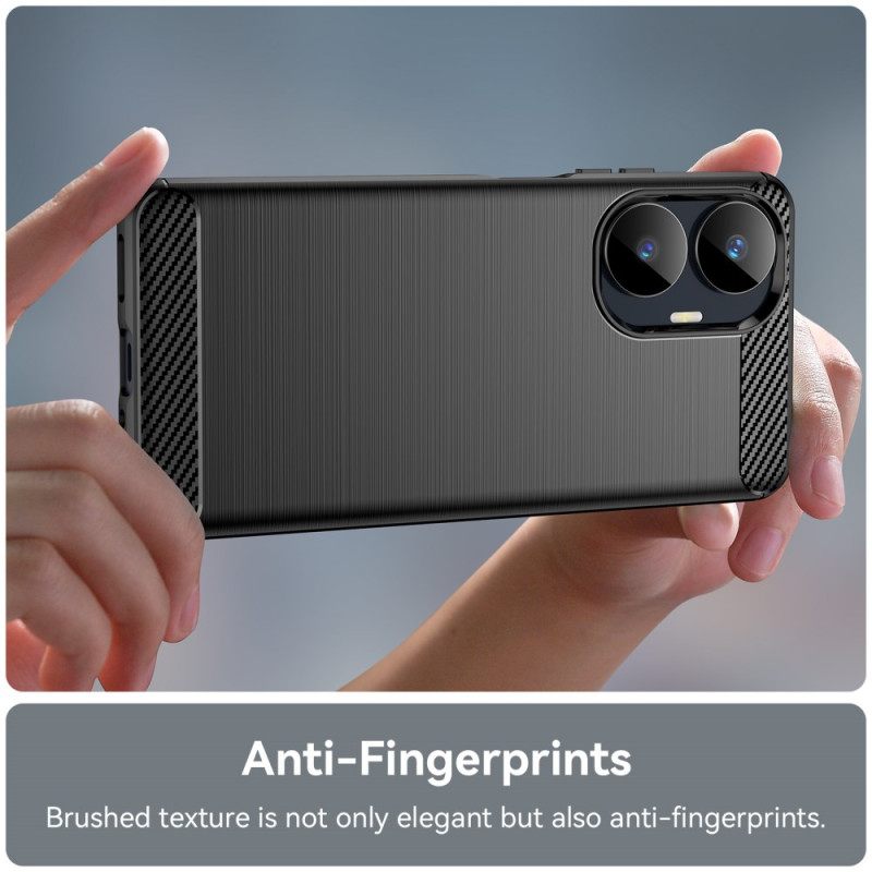 Kuori Realme C55 Harjattu Hiilikuitu Suojakuori