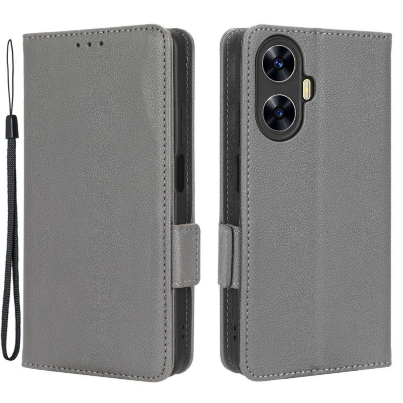 Nahkakotelo Realme C55 Ohut Hihnalompakko