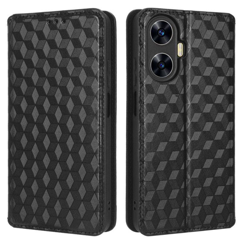 Nahkakotelo Realme C55 Puhelinkuoret 3d-kuvio