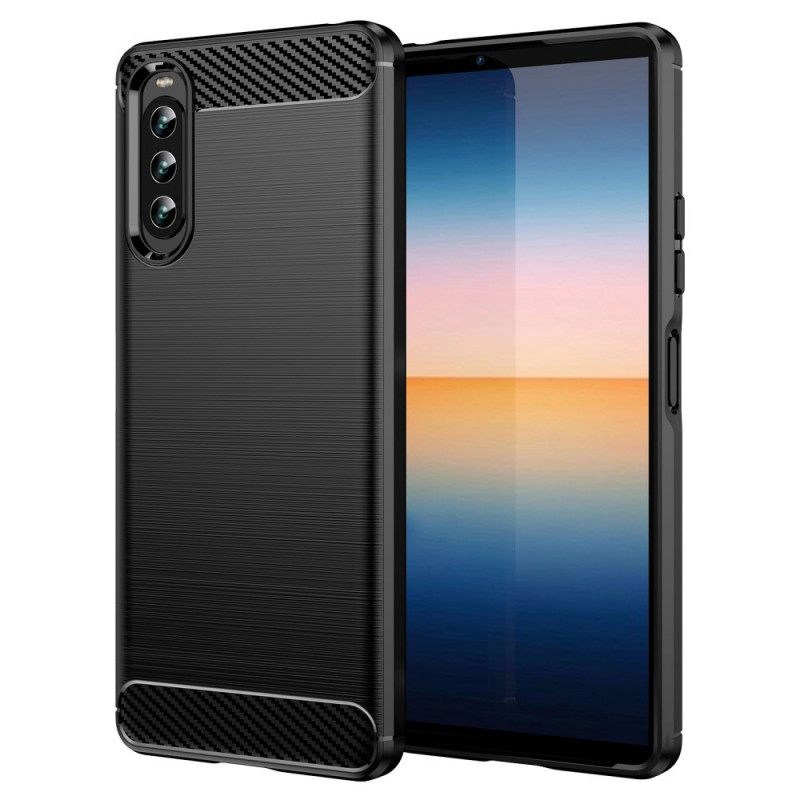 Kuori Sony Xperia 10 IV Harjattu Hiilikuitu