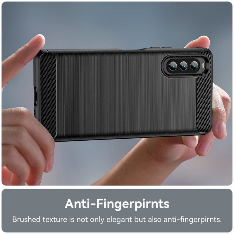 Kuori Sony Xperia 10 IV Harjattu Hiilikuitu