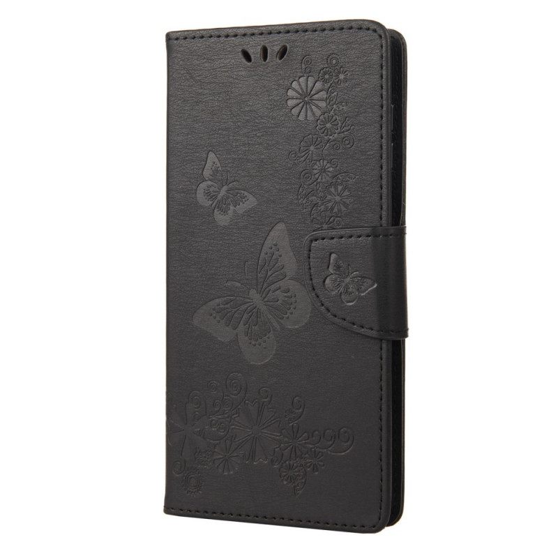 Nahkakotelo Sony Xperia 10 IV Perhosia Lennossa