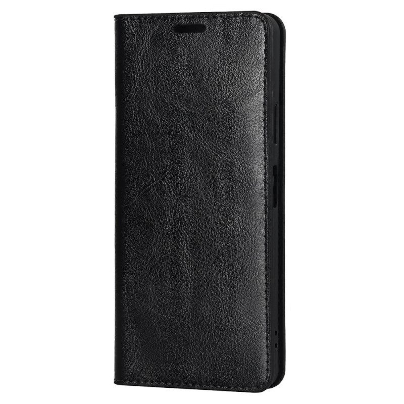 Puhelinkuoret Sony Xperia 10 IV Kotelot Flip Aitoa Nahkaa