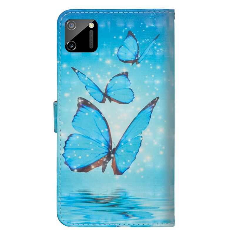 Kotelot Realme C11 Flying Blue Butterflies
