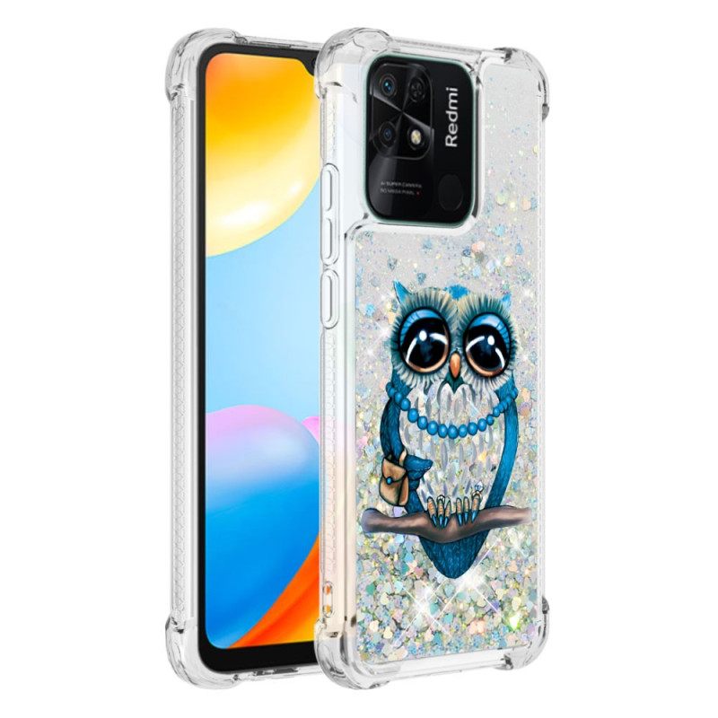 Case Xiaomi Redmi 10C Miss Owl Sequins