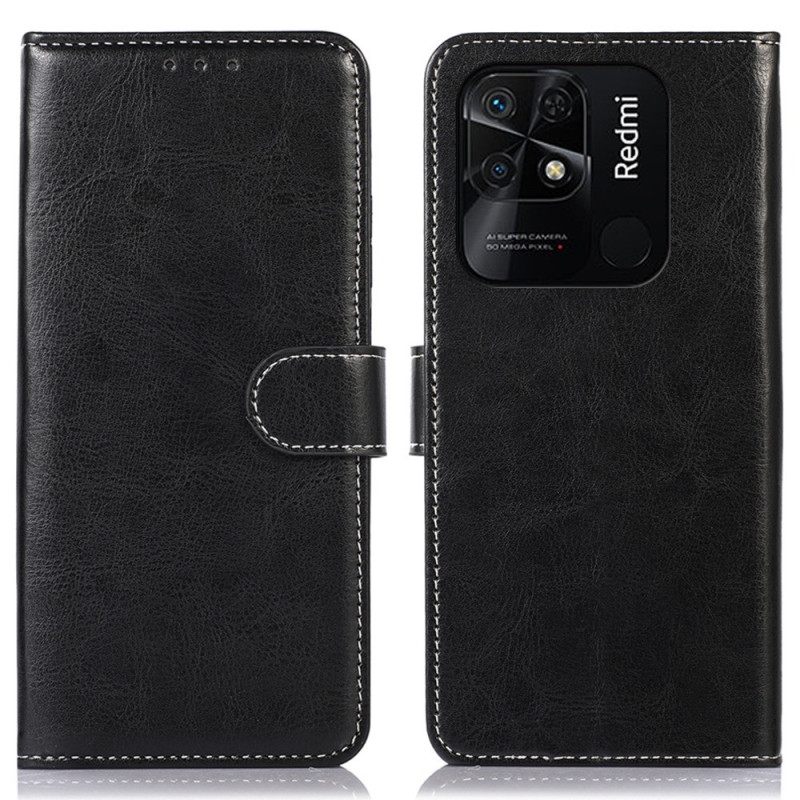 Kotelot Xiaomi Redmi 10C Couture Nahkaefekti