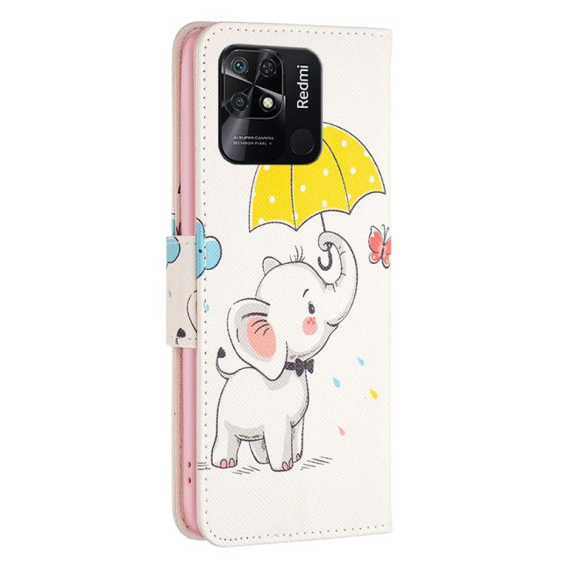 Kotelot Xiaomi Redmi 10C Elephant Sateenvarjo