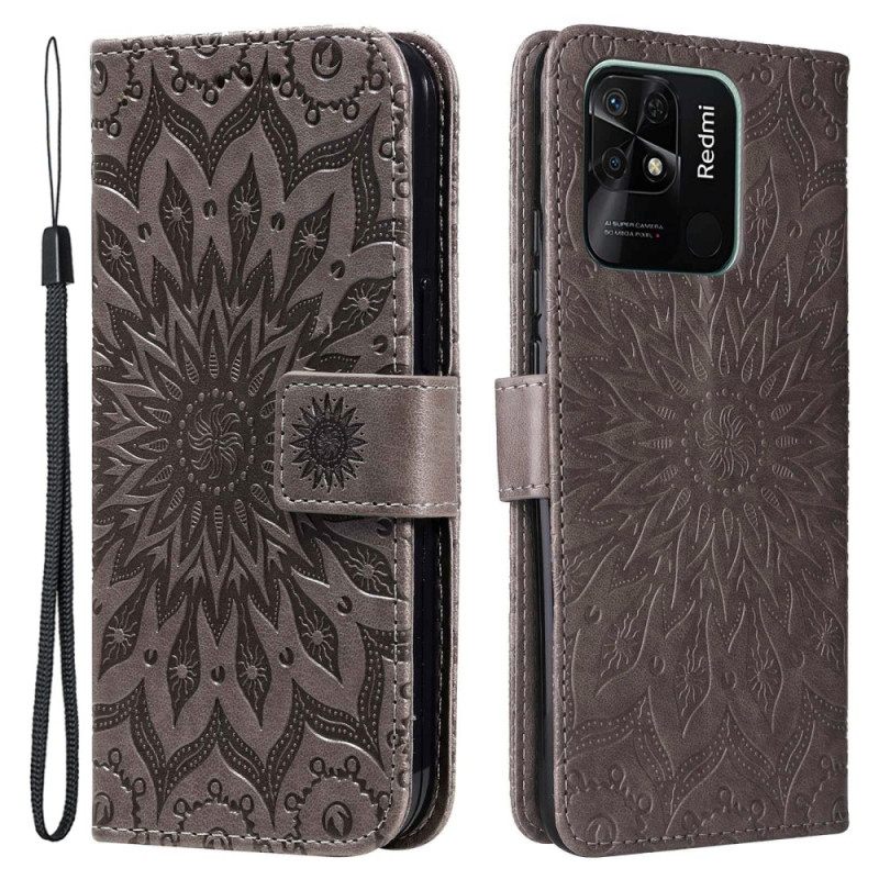 Kotelot Xiaomi Redmi 10C Mandala Sun Ja Kaulanauha