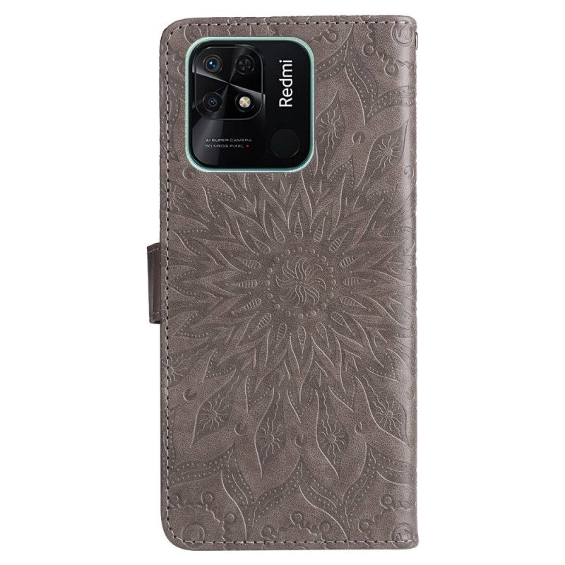 Kotelot Xiaomi Redmi 10C Mandala Sun Ja Kaulanauha