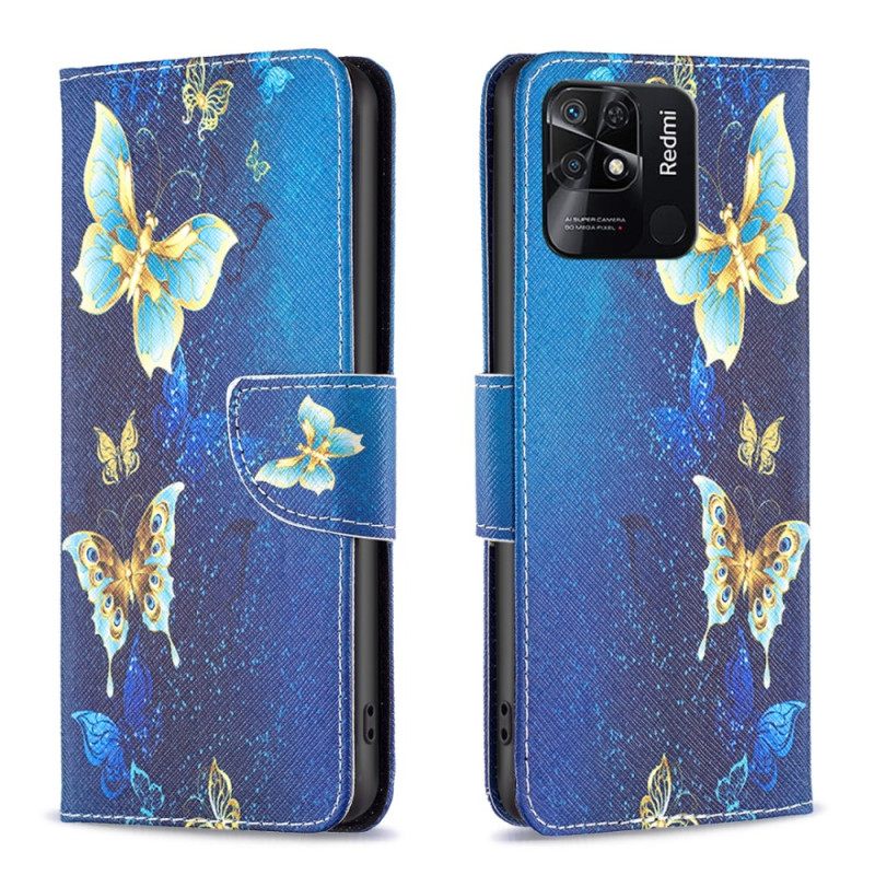 Kotelot Xiaomi Redmi 10C Perhoset