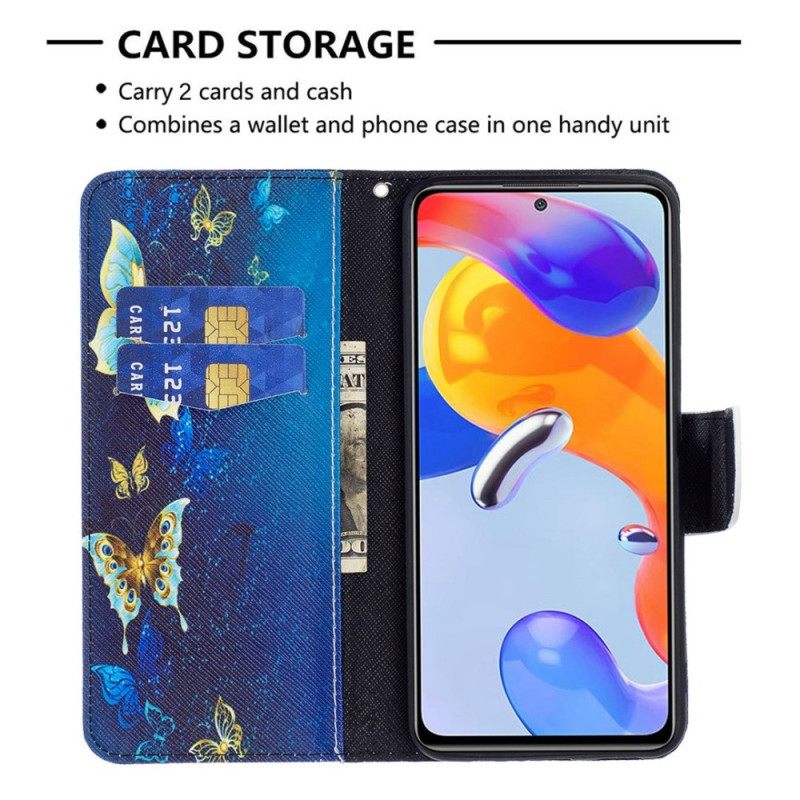 Kotelot Xiaomi Redmi 10C Perhoset