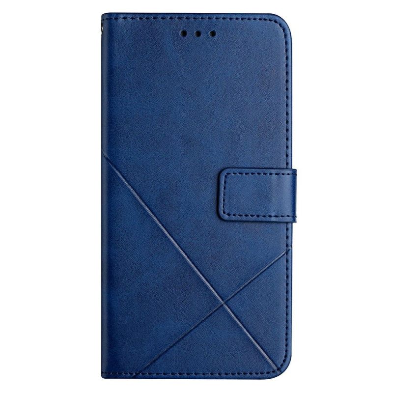 Kotelot Xiaomi Redmi 10C Style Leather Geo X Design