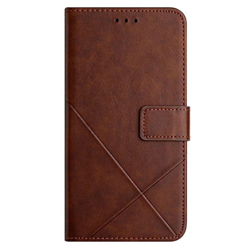 Kotelot Xiaomi Redmi 10C Style Leather Geo X Design
