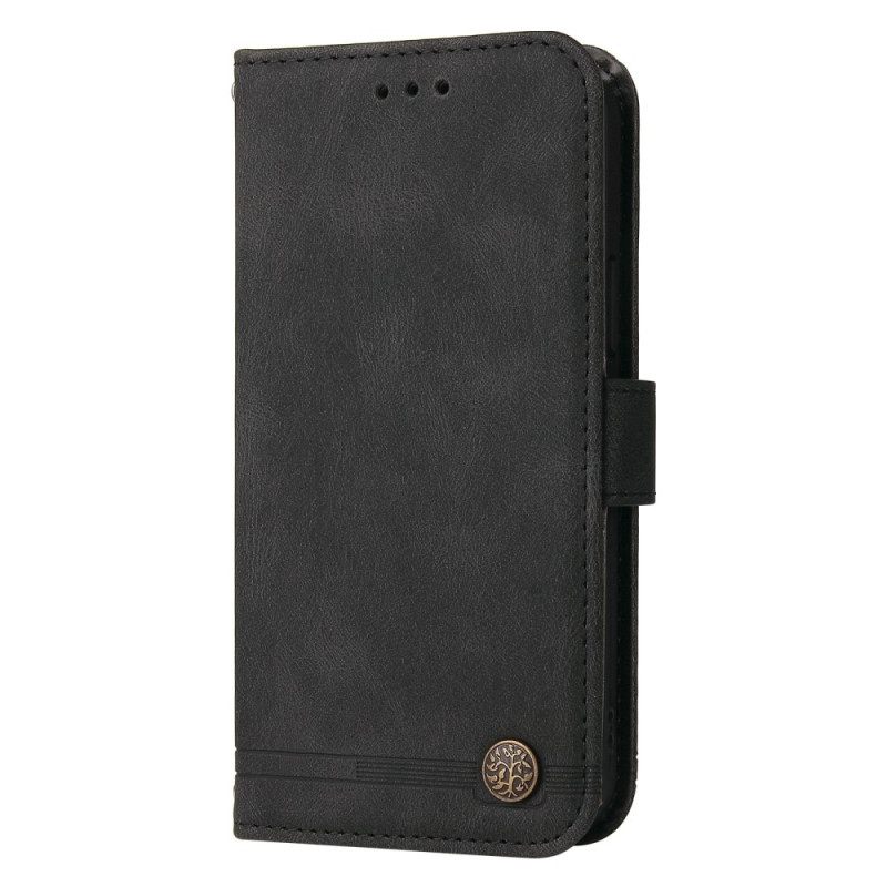 Kotelot Xiaomi Redmi 10C Style Nahkaa Koristeellisella Niitillä