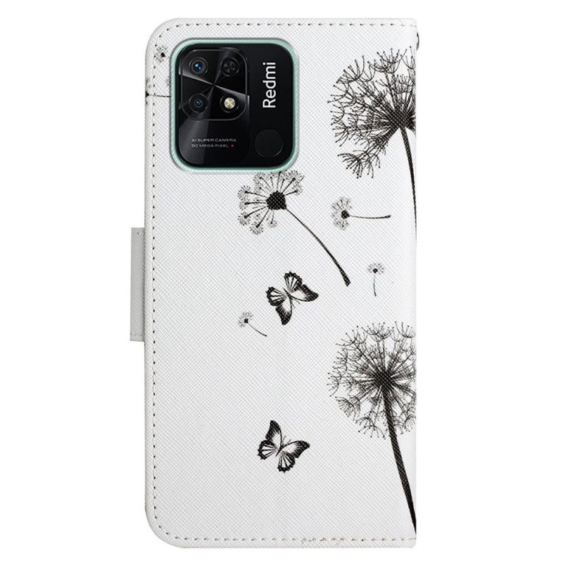 Kotelot Xiaomi Redmi 10C Suojaketju Kuori Dandelions Love In Strap