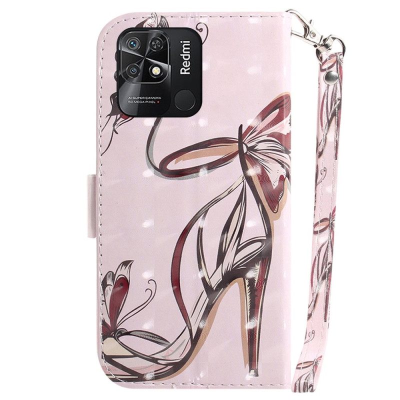 Kotelot Xiaomi Redmi 10C Suojaketju Kuori Strappy Pump