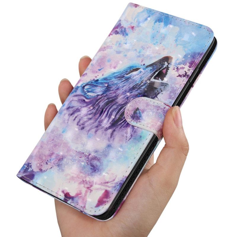 Kotelot Xiaomi Redmi 10C Suojaketju Kuori Wolf Hihnassa
