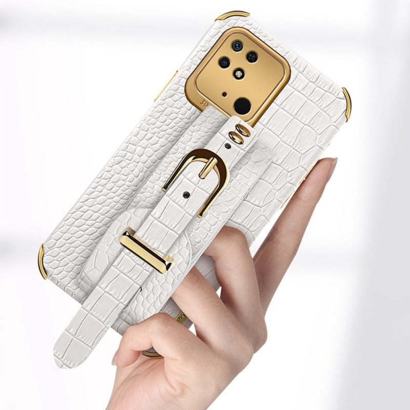 Kuori Xiaomi Redmi 10C Croco Rannekoru