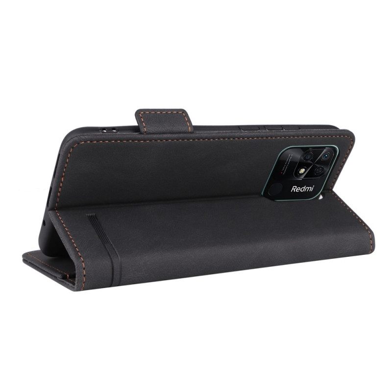 Nahkakotelo Xiaomi Redmi 10C Hienovaraista Eleganssia