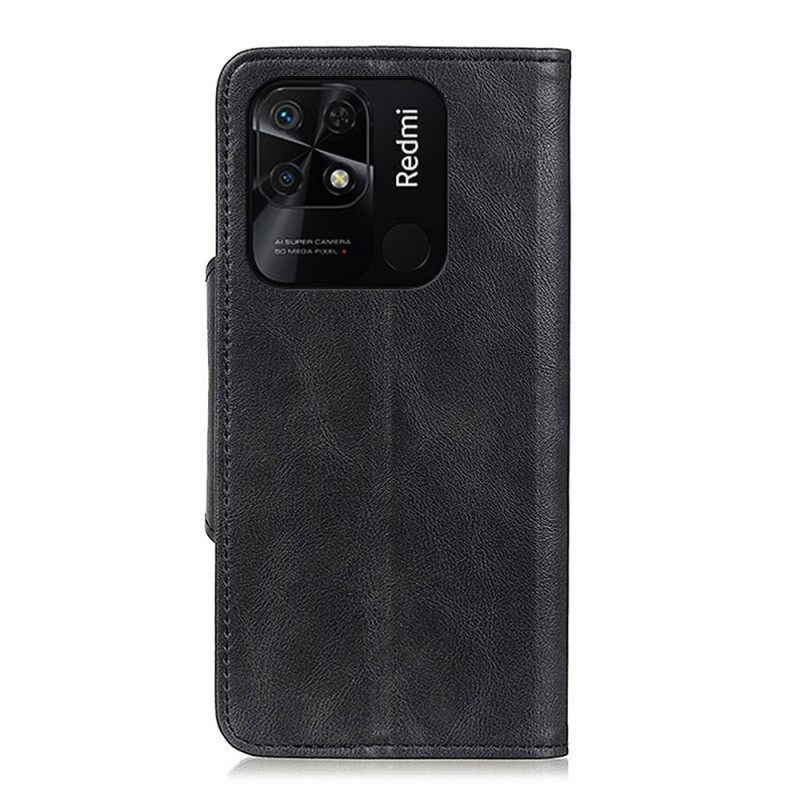 Nahkakotelo Xiaomi Redmi 10C Keinonahkainen Magneettipainike