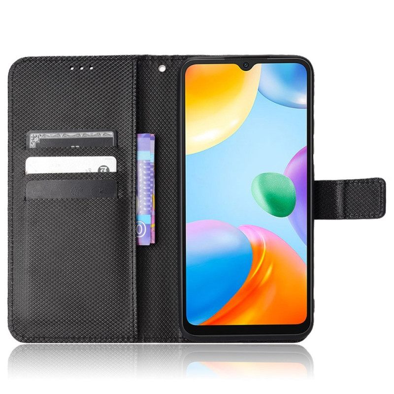 Nahkakotelo Xiaomi Redmi 10C Suojaketju Kuori Tyylikäs Keinonahkahihna