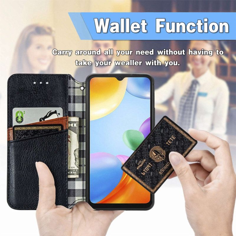 Puhelinkuoret Xiaomi Redmi 10C Kotelot Flip 3d-kuvio